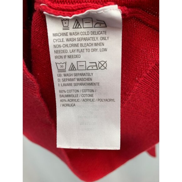 Belle By Kim Gravel Womens Red Sweater - Picture 4 of 5